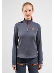 Odlo Bluza polarowa "Berra" w kolorze granatowym rozmiar: S. Niebieskie bluzy damskie ODLO, s, bez wzorów, z polaru, bez kaptura. Za 165.31 zł.