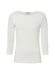 More & More Damska koszulka z długim rękawem Kobiety Bawełna biały jednolity, 42. Białe koszulki damskie More & More, bez wzorów, z bawełny, bez kołnierzyka, bez ramiączek. Za 199.95 zł.