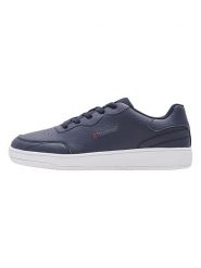 Hummel Sneakersy "Match Point" w kolorze granatowo-białym rozmiar: 36. Niebieskie obuwie sportowe damskie Hummel, z materiału, bez zapięcia. Za 105.38 zł.