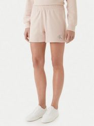 Calvin Klein Jeans Szorty materiałowe LV047B271G Różowy Regular Fit. Czerwone szorty damskie Calvin Klein Jeans, bez wzorów, z bawełny. Za 289.99 zł.