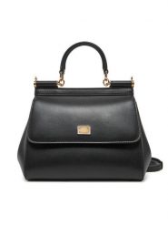 Dolce&Gabbana Torebka BB6003 AN767 Czarny. Czarne torebki klasyczne damskie Dolce&Gabbana, ze skóry, bez dodatków. Za 7,509.00 zł.