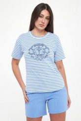 T-shirt damski w paski Tele JOOP!. T-shirty damskie Joop!, xxs, bez wzorów, bez kołnierzyka. Za 449.00 zł.