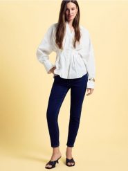 Jeansy slim fit push up - granatowy. Niebieskie jeansy damskie Reserved. Za 99.99 zł.