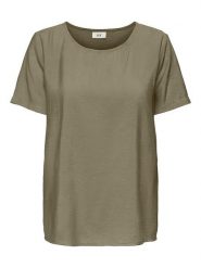 JDY Bluzka w kolorze khaki rozmiar: S. Brązowe bluzki damskie JDY, s, bez wzorów, bez kołnierzyka, bez ramiączek. Za 41.69 zł.
