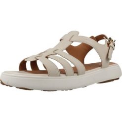 Sandały GEOX D NEBULA 2.0 C S Beżowy. Brązowe sandały damskie Geox, bez wzorów, ze skóry, bez obcasa, bez zapięcia. Za 423.99 zł.