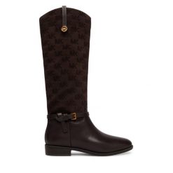 Kozaki MICHAEL Michael Kors. Brązowe kozaki damskie MICHAEL Michael Kors, bez obcasa, na płaskiej podeszwie, bez zapięcia. Za 1,469.00 zł.