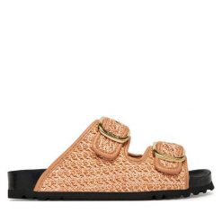 Klapki Scholl. Zielone klapki damskie Scholl, bez wzorów, bez obcasa, bez zapięcia. Za 421.99 zł.