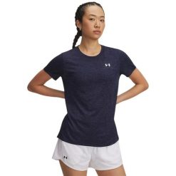 Skarpetki damskie z melanżem Under Armour Tech. Niebieskie skarpetki damskie Under Armour, bez wzorów, z materiału. Za 193.00 zł.