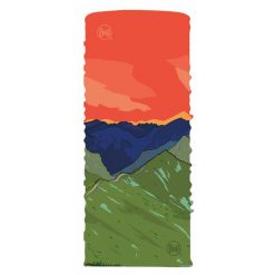 Komin na szyję bandana do biegania BUFF oryginal ecostretch. Niebieskie kominy damskie Buff, bez wzorów. W wyprzedaży za 74.93 zł.