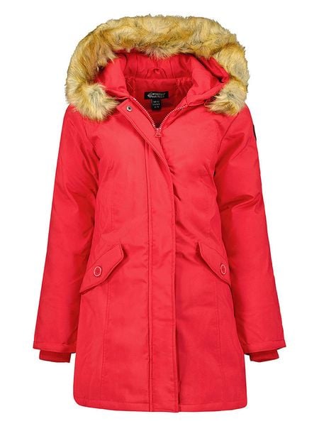 Canadian Peak Parka "Dinastipeak" w kolorze czerwonym rozmiar: XXL. Czerwone parki damskie Canadian Peak, xxl, bez kaptura. Za 253.54 zł.
