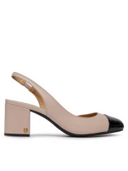 MICHAEL Michael Kors Sandały Perla Flex Sling Pump 40R4PLMP1L Różowy. Czerwone sandały damskie MICHAEL Michael Kors, bez wzorów, ze skóry, bez obcasa, na słupku, bez zapięcia. Za 569.99 zł.