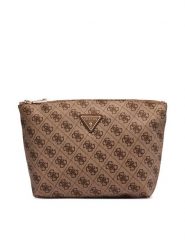 Guess Kosmetyczka TWNB21 68965 Brązowy. Brązowe kosmetyczki damskie Guess, z aplikacjami, z materiału. Za 214.99 zł.