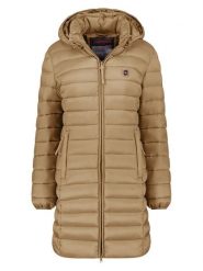 ANAPURNA Płaszcz pikowany "Akitalana" w kolorze szarobrązowym rozmiar: M. Brązowe płaszcze damskie ANAPURNA, m, bez wzorów, bez kaptura. Za 173.99 zł.