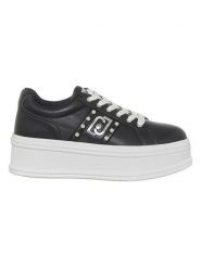Liu Jo Skórzane sneakersy w kolorze czarnym rozmiar: 39. Czarne obuwie sportowe damskie Liu Jo, bez zapięcia. Za 439.24 zł.