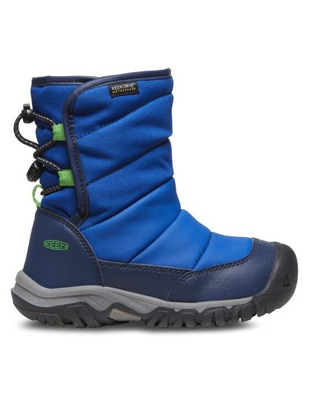 Keen Śniegowce Puffrider Wp 1028021-10 Niebieski. Niebieskie buty zimowe chłopięce Keen, ze skóry, bez zapięcia. Za 259.99 zł.