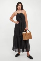 Sukienka z lyocellu LIU JO. Sukienki damskie Liu Jo, bez wzorów, z lyocellu, bez ramiączek. Za 949.00 zł.