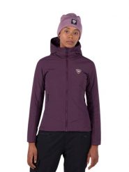 Kurtka narciarska Rossignol damska W Opside Hoodie JKT fioletowa. Czerwone kurtki sportowe damskie Rossignol, na zimę, s, bez wzorów, z elastanu, z kapturem. Za 739.99 zł.