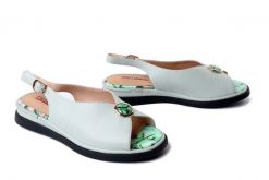 Artiker Relaks 58C1378 zielony, sandały damskie. Zielone sandały damskie Artiker Relaks, bez wzorów, ze skóry, bez obcasa, bez zapięcia. Za 259.90 zł.