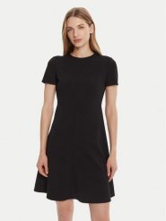 Calvin Klein Sukienka koktajlowa LV044C064G Czarny Slim Fit. Czarne sukienki damskie Calvin Klein, bez wzorów, z syntetyku, wizytowe, bez ramiączek. Za 519.99 zł.