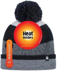 Damska czapka zimowa z uchwytami termicznymi Alps czarna. Czarne czapki damskie HEAT HOLDERS, na zimę, bez wzorów, z dzianiny. Za 162.99 zł.