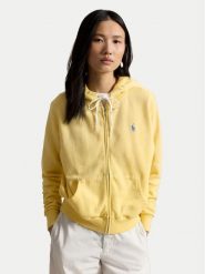 Polo Ralph Lauren Bluza 211971693502 Żółty jasny Relaxed Fit. Żółte bluzy damskie Polo Ralph Lauren, xs, bez wzorów, z bawełny, bez kaptura. Za 859.99 zł.