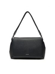 Calvin Klein Torebka Ck Must Top Handle Bag_Caviar K60K613085 Czarny. Czarne torebki klasyczne damskie Calvin Klein, ze skóry, bez dodatków. Za 329.99 zł.