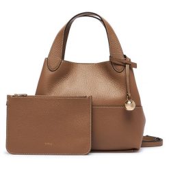 Torebka Furla. Brązowe torebki klasyczne damskie Furla, bez dodatków. Za 1,659.00 zł.