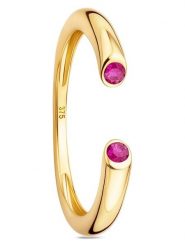 Diamant Exquis Złoty pierścionek z rubinami rozmiar: 56. Czerwone pierścionki damskie Diamant Exquis, z rubinem, złote. Za 1,217.99 zł.