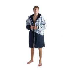 Długi rękaw płaszcz Dryrobe Advance Batik. Niebieskie płaszcze damskie DRYROBE, l, bez wzorów, z materiału, bez kaptura. Za 826.50 zł.