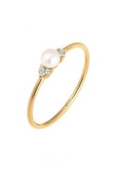 Elli DIAMONDS Damski zaręczynowy z perłą i diamentem (0.03 ct.) w żółtym złocie próby 585 Pierścionki 1 ct. Żółte pierścionki damskie Elli DIAMONDS, z diamentem, złote. Za 1,102.59 zł.