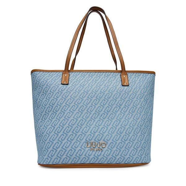 Torebka Liu Jo. Niebieskie shopper bag Liu Jo, bez dodatków. Za 599.99 zł.
