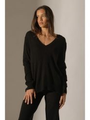 Perfect Cashmere Kaszmirowy sweter "Lova" w kolorze czarnym rozmiar: XL. Czarne swetry klasyczne damskie Perfect Cashmere, xl, z kaszmiru, bez kołnierzyka. Za 316.99 zł.
