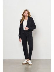 &Co Woman Spodnie "Pola" w kolorze czarnym rozmiar: XL. Czarne spodnie materiałowe damskie &Co Woman, bez wzorów, z materiału. Za 257.92 zł.