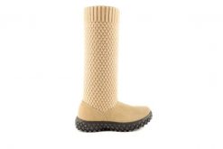 Kozaki Rock Crazy Horse Cream Mesh, Beż, Skóra naturalna /Materiał - 37. Brązowe kozaki damskie Rock Spring, z materiału, bez obcasa, bez zapięcia. W wyprzedaży za 71.10 zł.