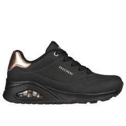 Buty Kobieta Skechers Unogolden Air czarny. Czarne obuwie sportowe damskie Skechers, z gumy, bez zapięcia, trekkingowe, Skechers Sport. Za 486.00 zł.