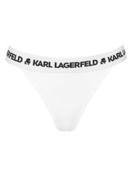 KARL LAGERFELD Figi brazylijskie A1W47011 Biały. Białe figi KARL LAGERFELD, bez wzorów, z lyocellu. Za 129.99 zł.