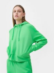 4F Bluza w kolorze zielonym rozmiar: S. Zielone bluzy damskie 4F, s, bez wzorów, bez kaptura. Za 129.99 zł.