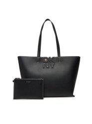 DKNY Torebka R51AAJ38 Czarny. Czarne shopper bag DKNY, bez wzorów, ze skóry, bez dodatków. Za 609.99 zł.