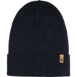 Klasyczna Dzianinowa Czapka Fjall Raven Dorosłych. Niebieskie czapki damskie Fjällräven, bez wzorów, z dzianiny. Za 222.50 zł.