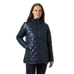 Damska kurtka turystyczna Helly Hansen Bliss Quilt. Niebieskie kurtki damskie Helly Hansen, bez wzorów, bez kaptura. Za 848.50 zł.