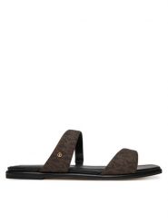 MICHAEL Michael Kors Klapki Jaida 40S5JDFS1B Brązowy. Brązowe klapki damskie MICHAEL Michael Kors, bez wzorów, z materiału, bez obcasa, bez zapięcia. Za 329.99 zł.