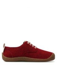 Keen Półbuty Mosey Derby 1026809 Czerwony. Czerwone półbuty damskie Keen, bez wzorów, z materiału, bez obcasa, na płaskiej podeszwie, bez zapięcia. Za 249.99 zł.