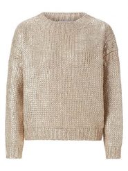 Rich & Royal Sweter w kolorze beżowym rozmiar: S. Brązowe swetry klasyczne damskie Rich & Royal, s, z wełny, bez kołnierzyka. Za 325.95 zł.