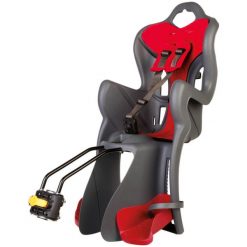 Fotelik rowerowy dziecięcy Bellelli B-One standard mocowany do ramy. Czerwone foteliki rowerowe Bellelli. Za 229.00 zł.