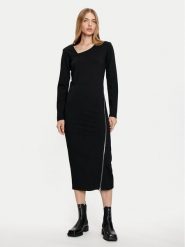Karen by Simonsen Sukienka codzienna Rebecca 10105100 Czarny Slim Fit. Czarne sukienki damskie Karen by Simonsen, bez wzorów, z wiskozy, bez ramiączek. Za 299.99 zł.