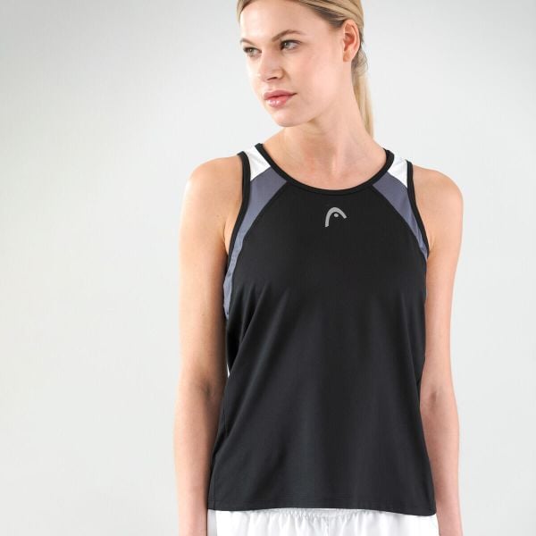 Koszulka bez rękawów damska CLUB 22 Tank Top. Niebieskie koszulki damskie Head, bez wzorów, z dżerseju, bez kołnierzyka, bez ramiączek. W wyprzedaży za 101.50 zł.