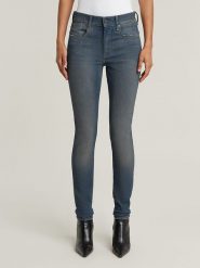 G-Star Dżinsy "Lhana" - Skinny fit - w kolorze niebieskim rozmiar: W28/L30. Niebieskie jeansy damskie G-Star. Za 193.24 zł.