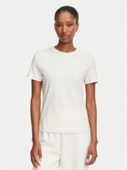 Guess T-Shirt V6RI07 J1314 Kremowy Regular Fit. Białe t-shirty damskie Guess, l, z aplikacjami, z bawełny, bez kołnierzyka. Za 154.99 zł.