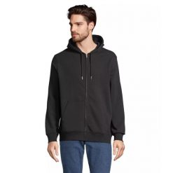 Bluza z kapturem i zamkiem błyskawicznym Sol's Calipso. Czarne bluzy damskie SOL'S, m, bez wzorów, z bawełny, z kapturem. Za 179.00 zł.