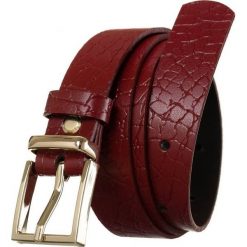 Pasek damski czerwony Rovicky ZPD-Z2,5GK. Czerwone paski damskie ROVICKY, bez wzorów, ze skóry. Za 38.99 zł.